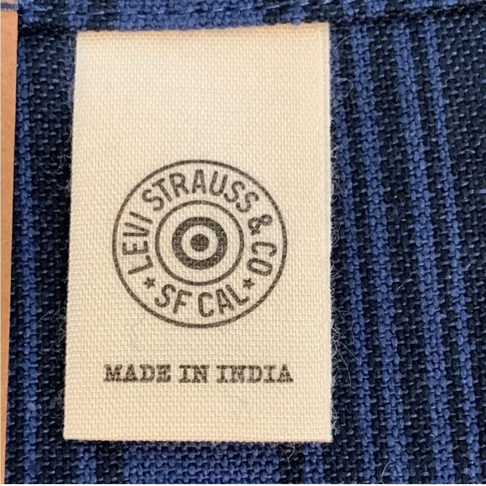 Levi’s with Target Blue and Red Striped Flour Sack Kitchen Towel